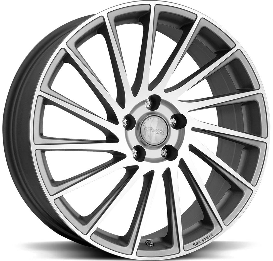 BROCK B39 Ferric Grey Pol 7,5x19 5/112 ET43 CB66,6 60°
