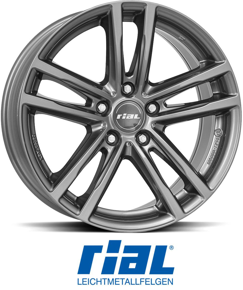 RIAL X10 Metal Grey 8x19 5/112 ET40 CB57,1 Kulkona R13