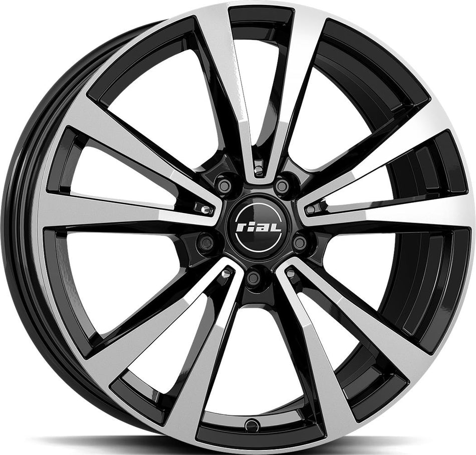 RIAL M12X Diamond Black Pol 8x19 5/112 ET34 CB66,6 Kulkona R14