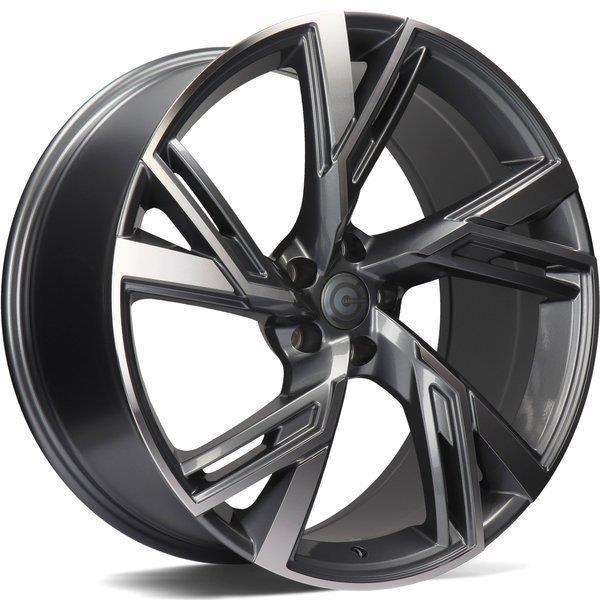 Rich Anthracite Front Polished 8,5x19 5/112 ET30 CB66,5 60°