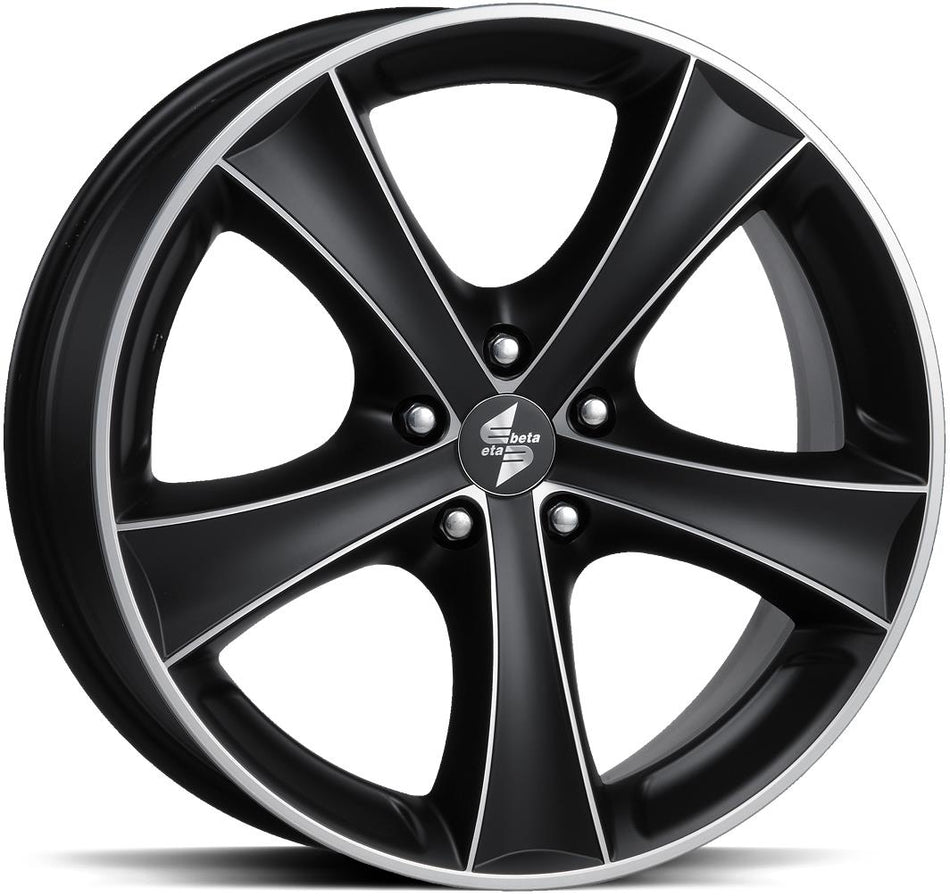 ETABETA Tettsut Black Matt Polish 7x17 5/105 ET40 CB56,6 60°