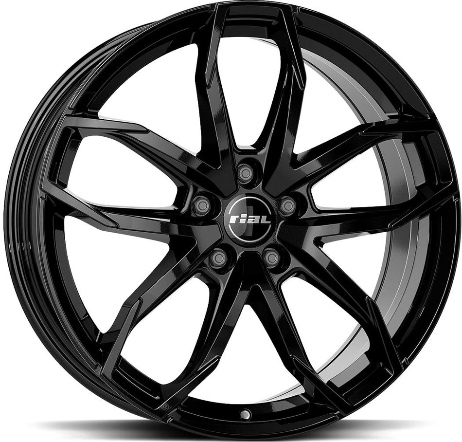 RIAL Lucca Diamond Black 7,5x17 5/112 ET37 CB66,6 Kulkona R13