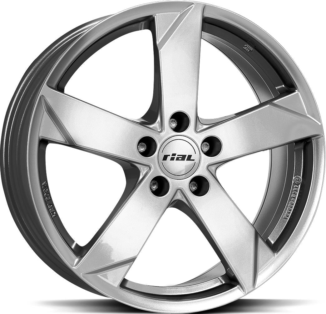 RIAL Kodiak Polar Silver 8x19 5/112 ET50 CB57,1 Kulkona R13