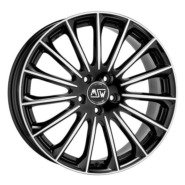 MSW 30 G.Blk F.Pol 7,5x18 5/112 ET48 CB73,1 60°