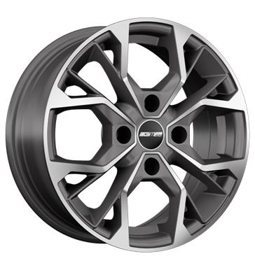 GMP Matisse Anthracite Matt Diamond 7x17 5/108 ET40 CB73,1 60°