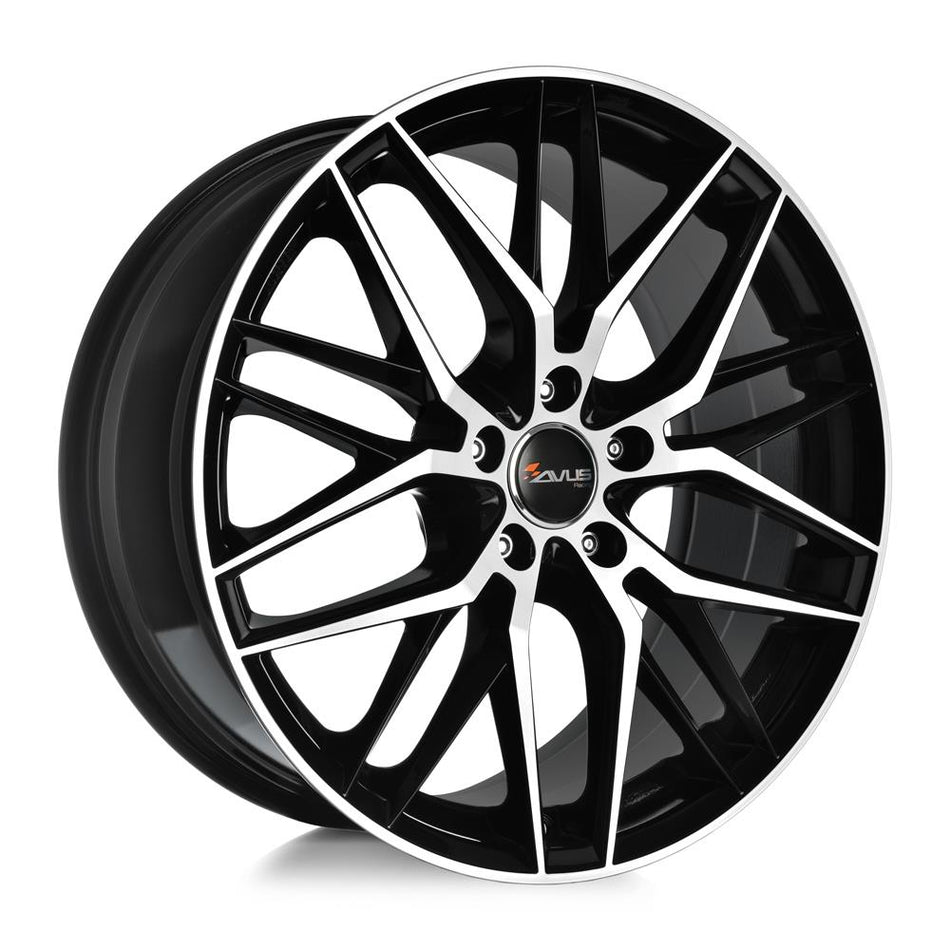 AVUS AF19 Black Polished 8x18 5/120 ET35 CB72,6 60°