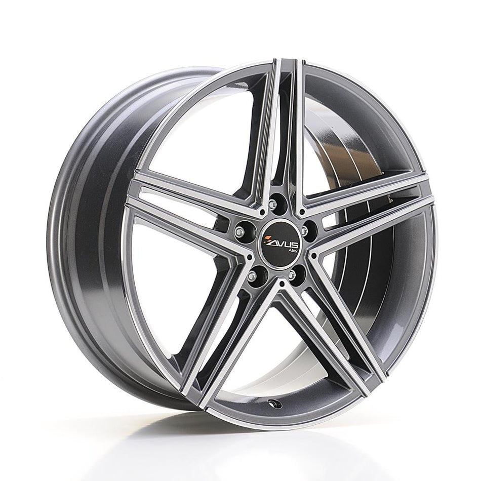 AVUS AC-515 Anthracite Polished 8,5x18 5/112 ET45 CB66,6 Kulkona R14