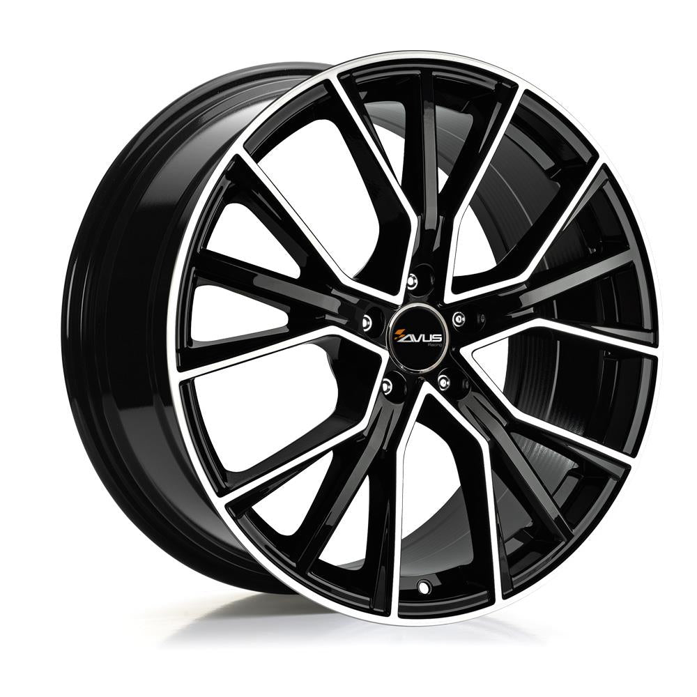 AVUS AF18 Black Polished 9x20 5/112 ET40 CB66,6 Kulkona R13
