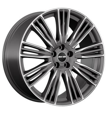 GMP Coventry Matt Anthracite Diamond 9,5x21 5/120 ET49 CB72,6 Flat