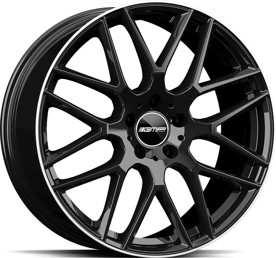 GMP Berghem Black Diamond Lip 9x19 5/112 ET35 CB66,6 Kulkona R14
