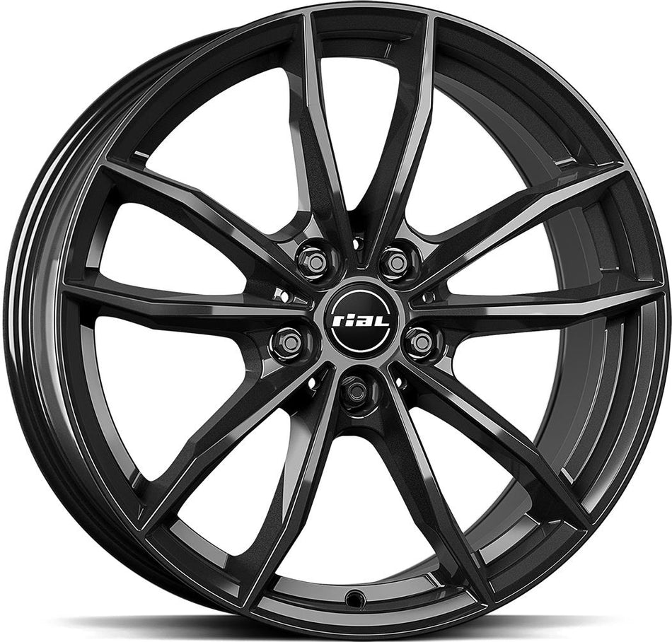 RIAL X12 Diamond Black 7x17 5/112 ET45 CB57,1 Kulkona R13