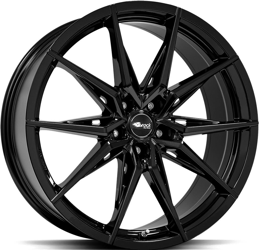 BROCK B42 Shiny Black 9,5x20 5/112 ET25 CB66.6 60°