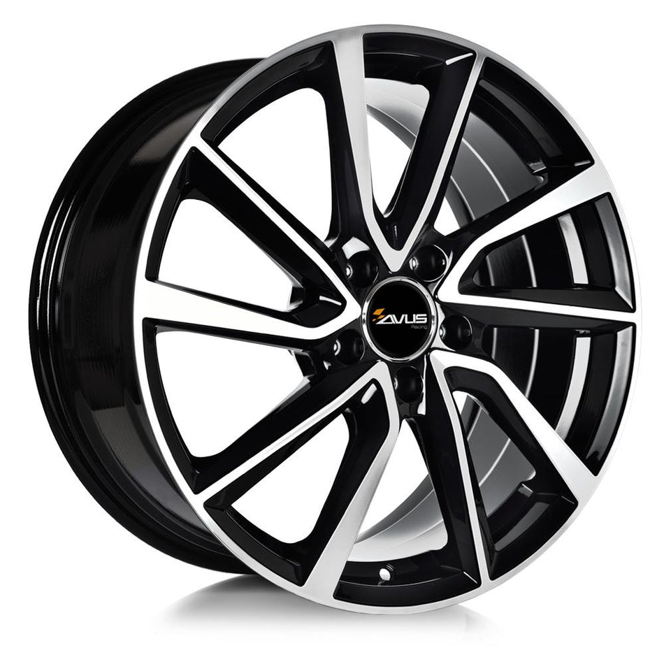 AVUS AC-518 Black Polished 6,5x16 5/108 ET45 CB63,4 60°