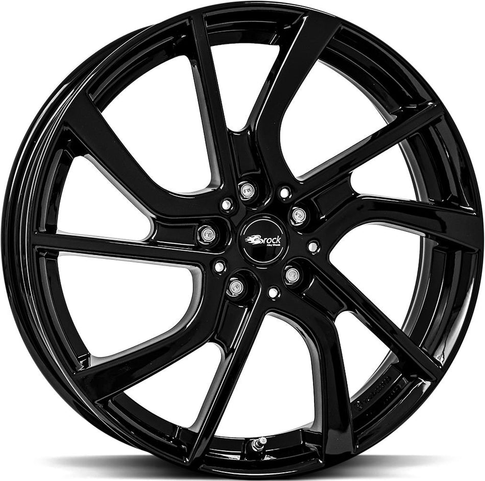 BROCK eB1 Shiny Black 5x19 5/112 ET43 CB66,6 60°