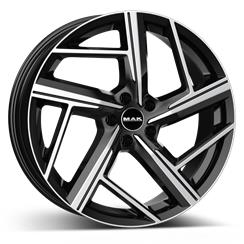 MAK Qvattro blk/pol 9,5x21 5/112 ET20 CB66,5 Kulkona R14