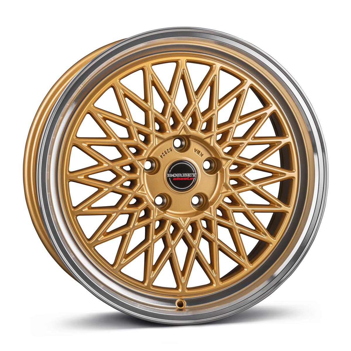 BORBET B gold rim polished 8,5x20 5/112 ET45 CB66,5 60°