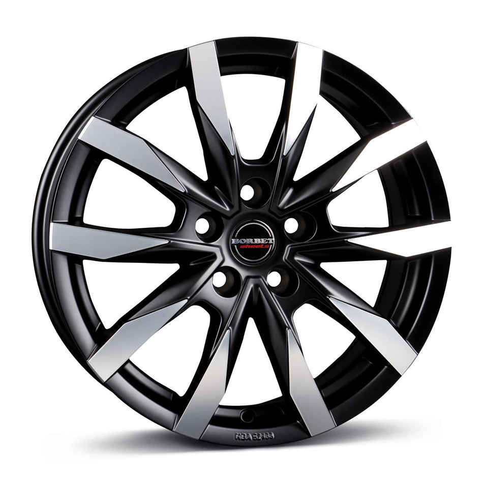 BORBET CW5 black polished matt 6x16 5/118 ET68 CB71,1 60°