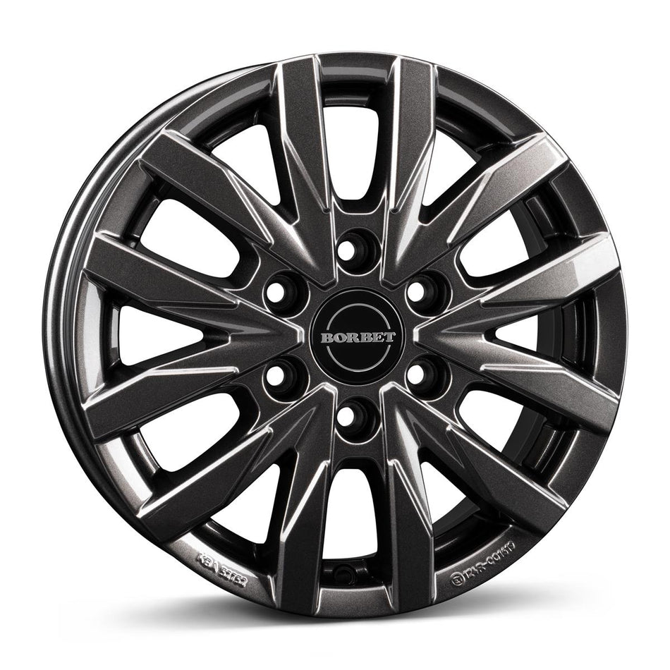 BORBET CW6 mistral anthracite glossy 6,5x16 6/130 ET54 CB84,1 60°