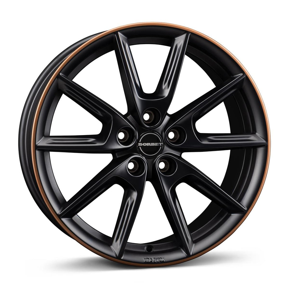 BORBET LX18 black matt rim copper 8x18 5/112 ET40 CB66,6 60°