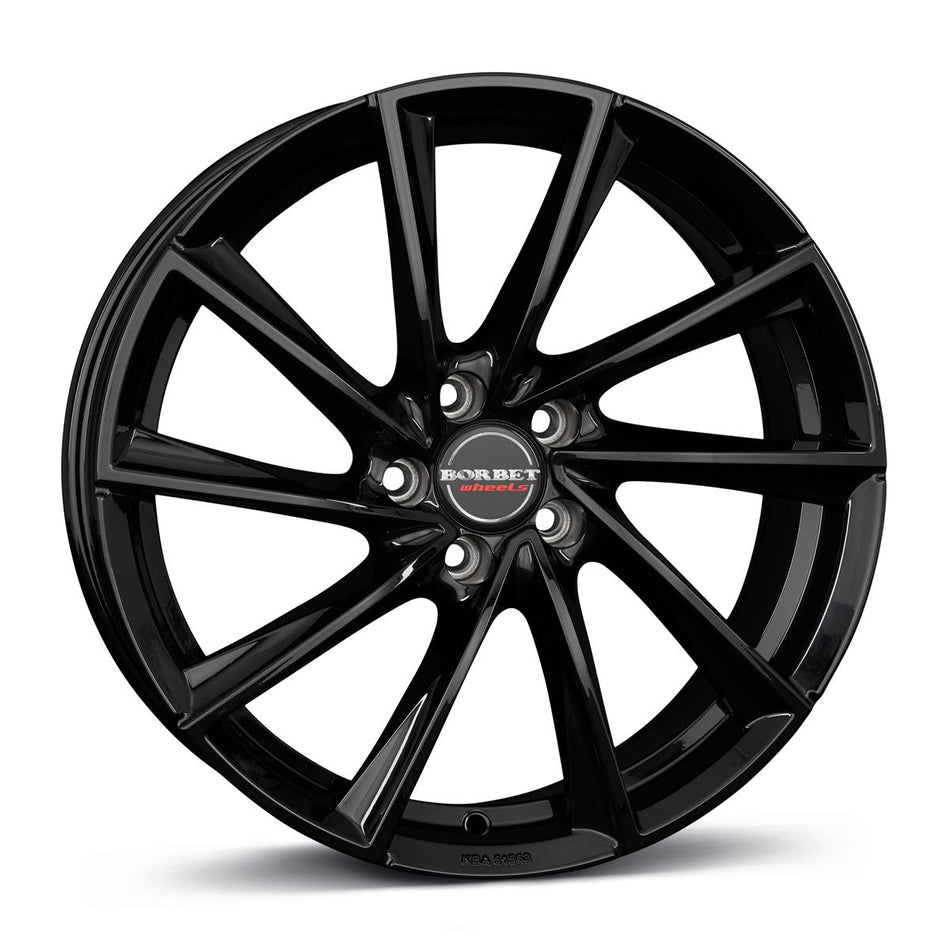 BORBET VTX Black Gloss 8x18 5/112 ET48 CB66.6 60°