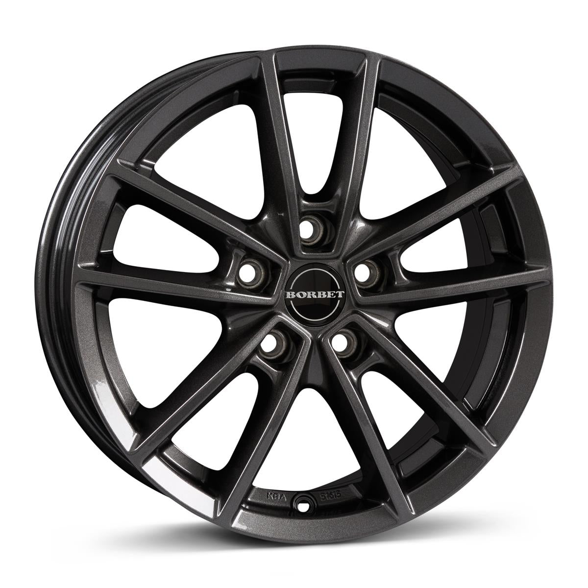 BORBET W Mist Antracite Gloss 8x18 5/108 ET50 CB72.5 60°