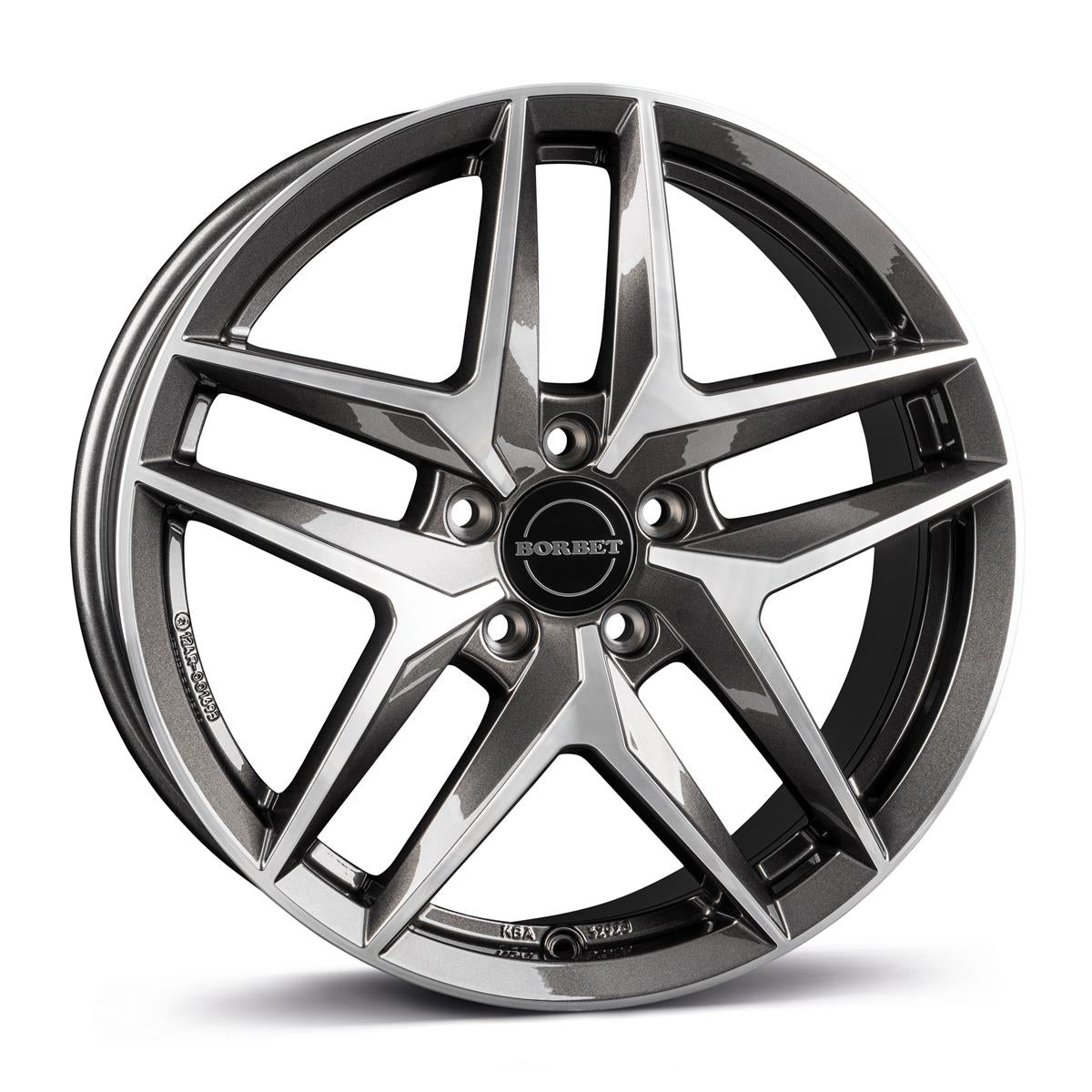BORBET Z Mist Antracite Gloss Pol 8x18 5/112 ET31 CB66.6