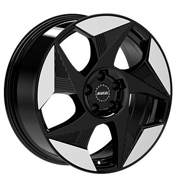 Alutec Solar Diamant Schwarz Frontpoliert 8x19 5/112 ET45 CB57,1