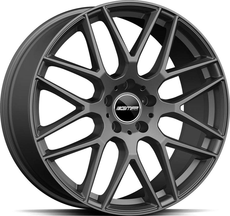 GMP Berghem Matt Anthracite 10x21 5/130 ET33 CB84,1 Kulkona R14