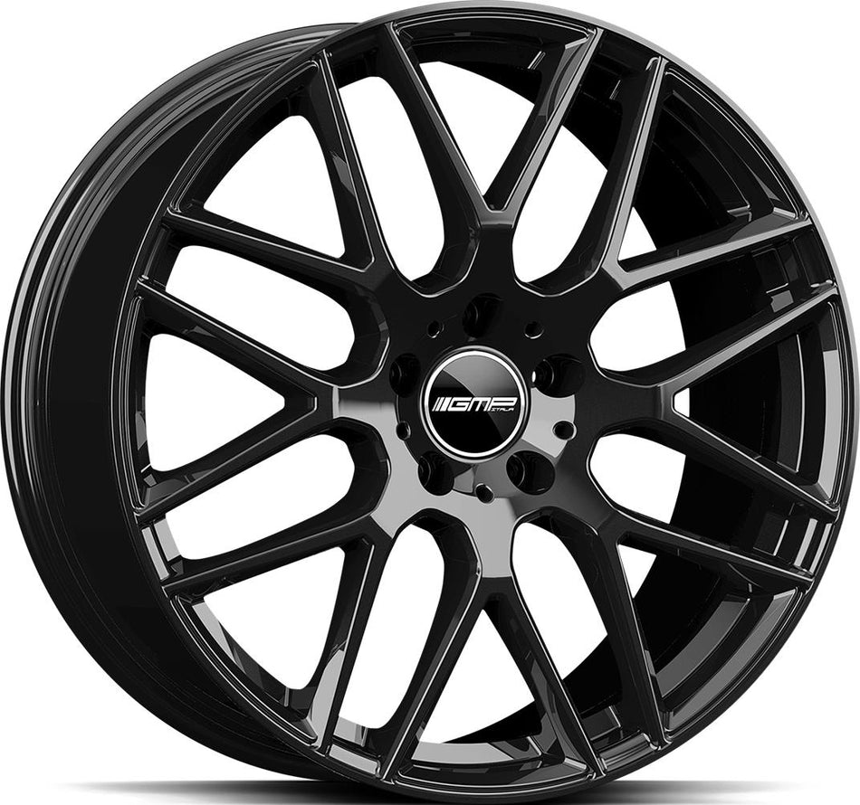 GMP Berghem Glossy Black 8,5x21 5/112 ET35 CB66,6 Kulkona R14