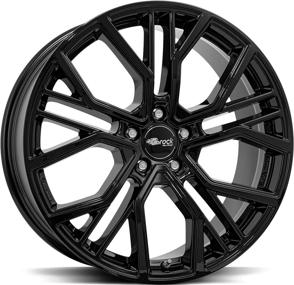 BROCK B41 Shiny Black 9,5x22 5/130 ET50 CB71,6 Kulkona R14