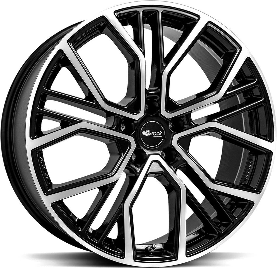 BROCK B41 Black Full Polish 10,5x22 5/112 ET19 CB66,6 60°