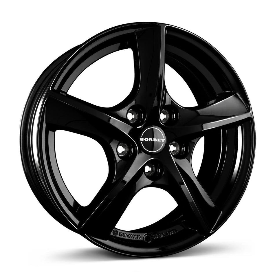 BORBET TL black glossy 6,5x16 5/112 ET46 CB57,1