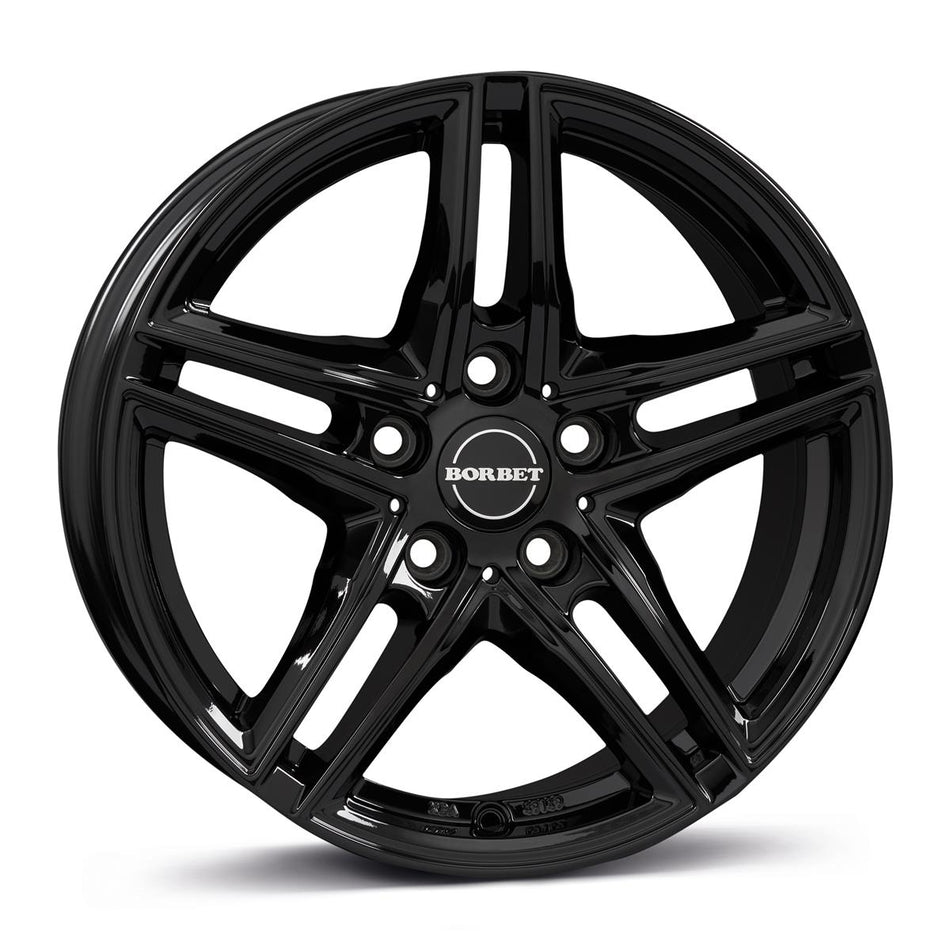 BORBET XR black glossy 6,5x16 5/112 ET22 CB66,6 60°