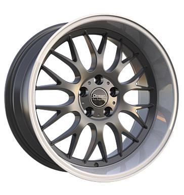 Ocean Wheels Super DTM Antracit Polish Lip 8,5x18 5/108 ET6 CB65,1