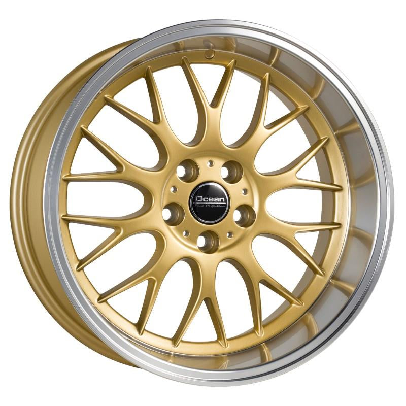 OCEAN WHEELS Super DTM Gold Polish Lip 8,5x18 5/108 ET6 CB65,1
