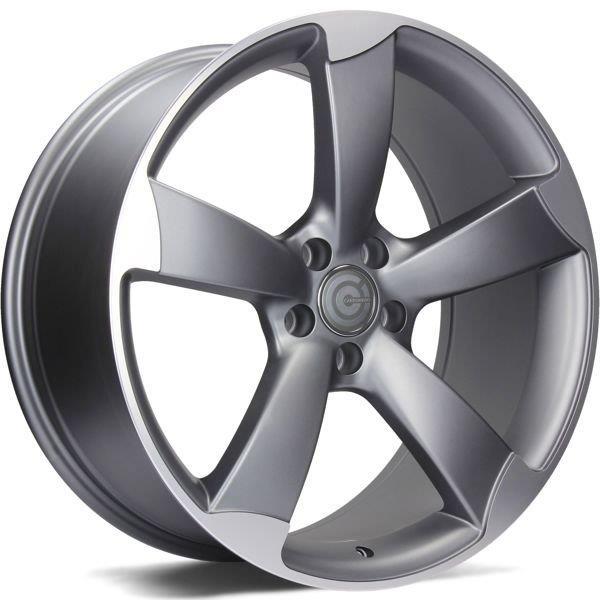 Graphene Matt Anthracite Front Polished 8x18 5/112 ET45 CB66,5 60°
