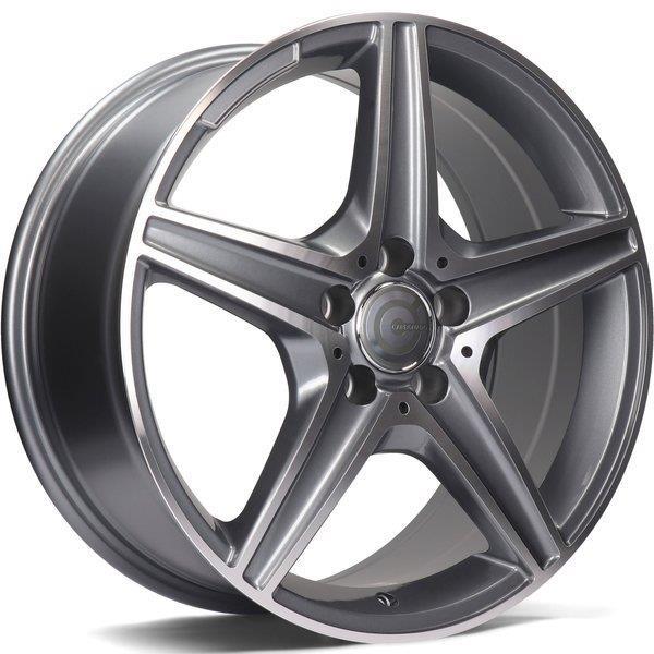 Superior Anthracite Front Polished 8x18 5/112 ET45 CB66,6 60°