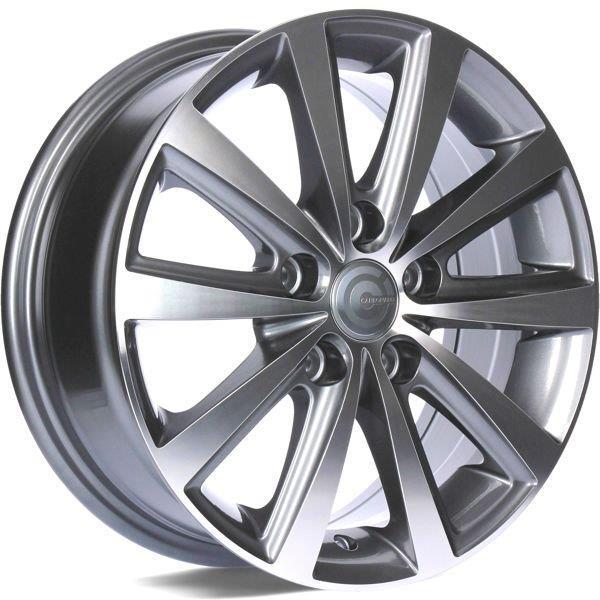 Madrid Anthracite Front Polished 6x15 5/100 ET38 CB57,1 60°