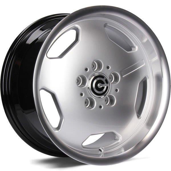 Retro Diamond Hyper Silver Lip Polished 9x17 5/112 ET35 CB66.5 60°