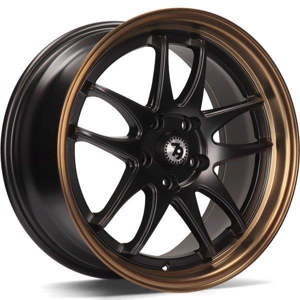 SV-I Deep Matt Black Bronze Lip 8x17 5/112 ET35 CB66,5 60°