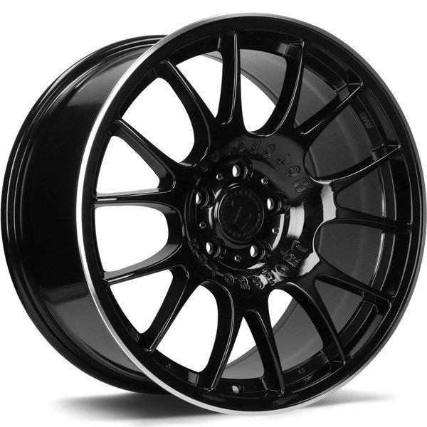 SV-H Black Glossy Lip Polished 9x18 5/120 ET35 CB72,6 60°