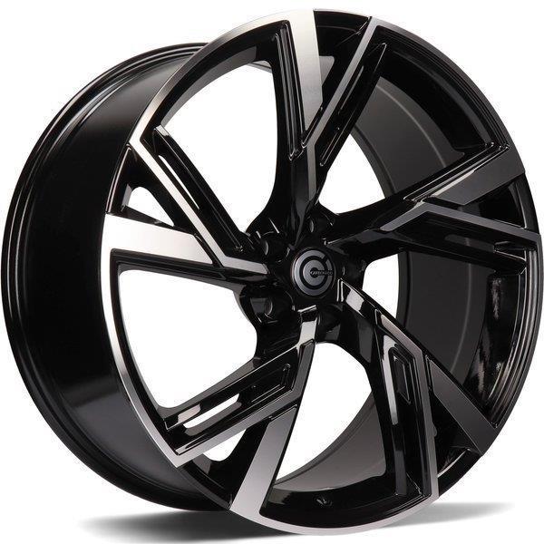 Rich Black Front Polished 9,5x21 5/112 ET25 CB66,5 60°