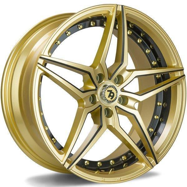 SV-AR Gold Black lip milled black 8,5x19 5/120 ET30 CB74.1 60°