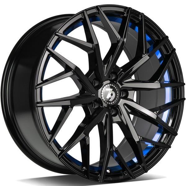 SV-C Black glossy blue inner lip 8,5x19 5/114,3 ET40 CB73,1 60°
