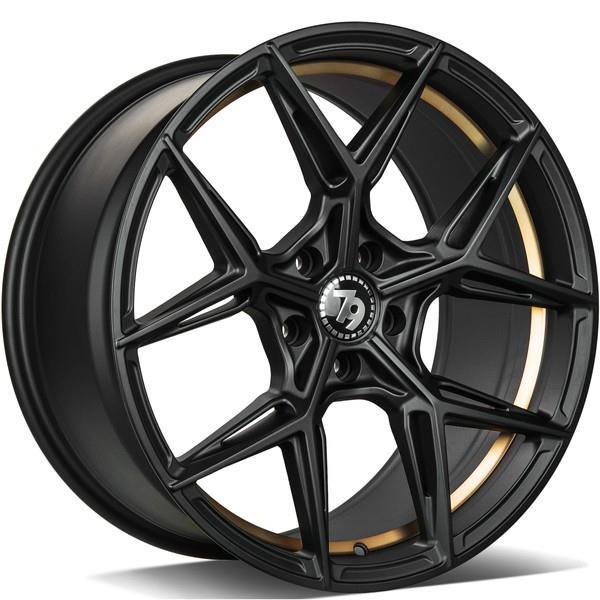 SCF-B Black Matt Gold Inner Lip 9,5x19 5/120 ET35 CB72,6 60°
