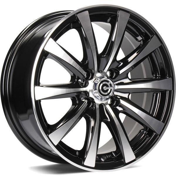Raven Black Front Polished 7x16 5/118 ET40 CB71,1 60°