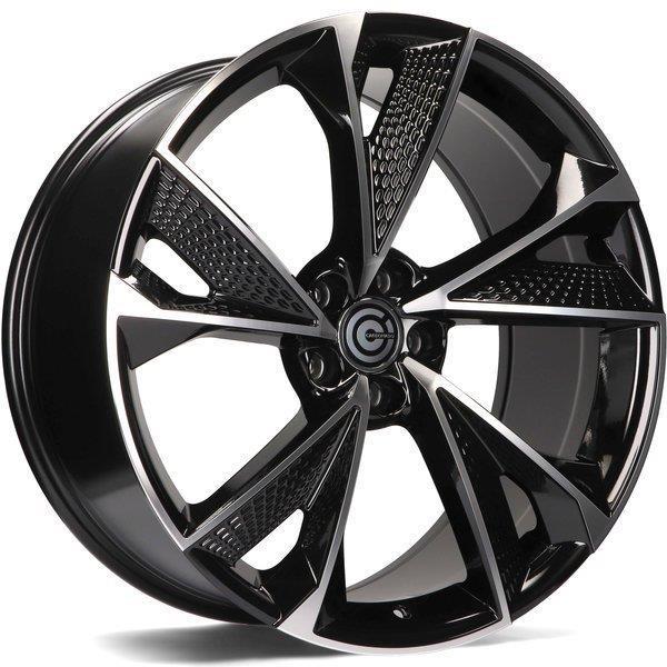 Luxury Black Front Polished 8x18 5/112 ET45 CB66,5 60°