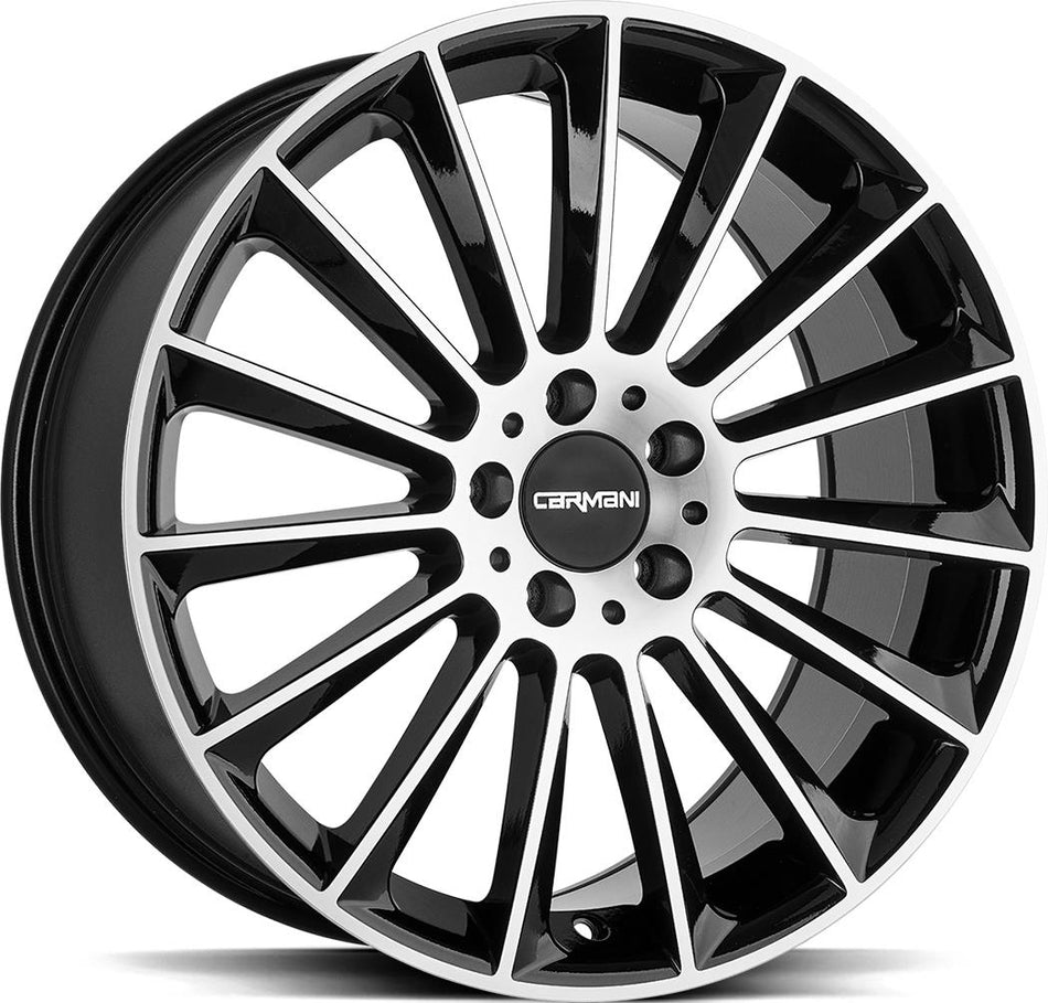 CARMANI Fritz Black Polish 8x18 5/112 ET43 CB66,6