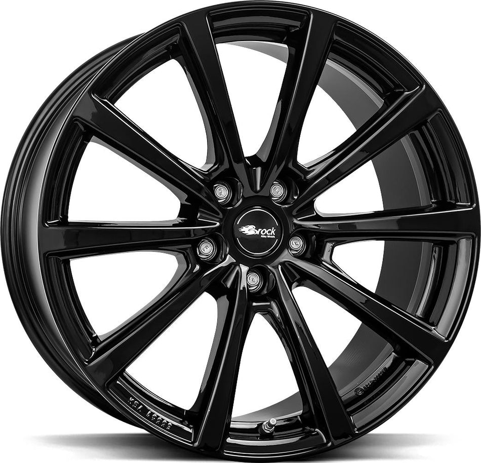 BROCK B32 Shiny Black 9,5x19 5/114,3 ET45 CB64.1 60°