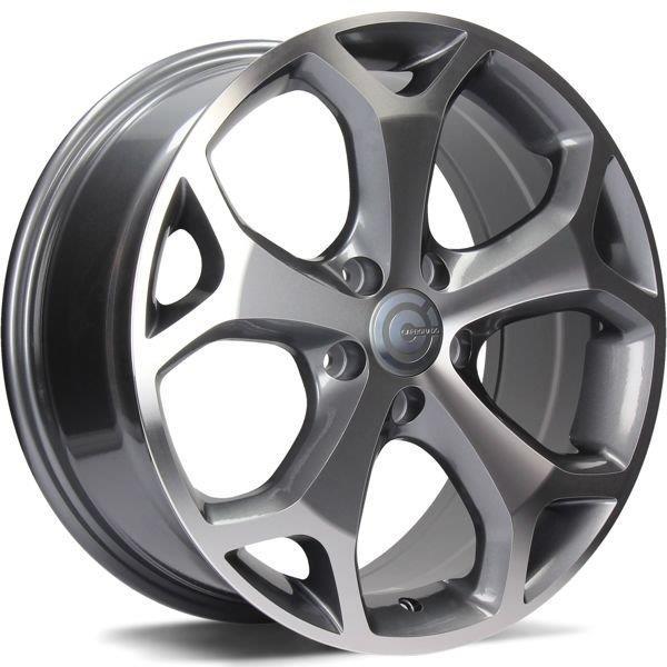 LASVEGAS Anthracite Front Polished 6,5x16 5/108 ET50 CB63,4 60°